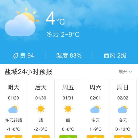 江苏盐城天气预报（江苏盐城天气预报7天查询）